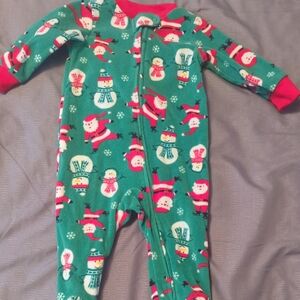 Baby Christmas Footie Onepiece